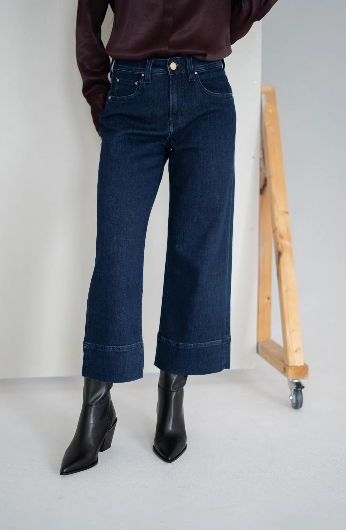 Lucy☆ SPODNIE JEANS LUCY - piaskowany ciemnoniebieski – RJ Rocks