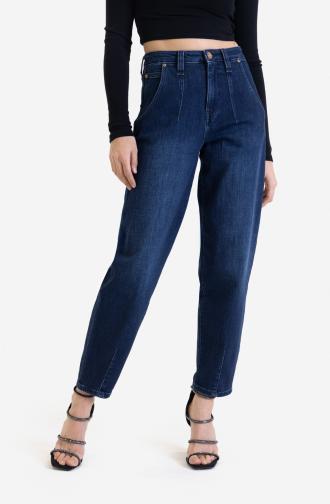 TROUSERS ALICE - dark blue washed