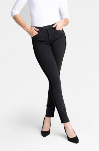 TROUSERS DEMI - black washed