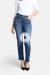 TROUSERS DAISY  - dark blue washed